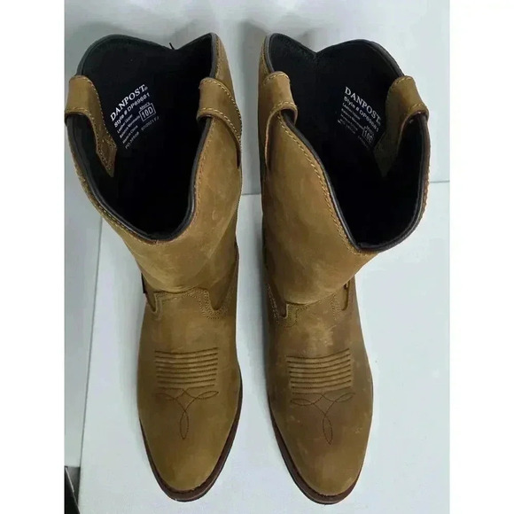 Dan Post Albuquerque Waterproof Work Boot DP69681, Distressed Mid Brown Sz 10 D - Picture 3 of 13